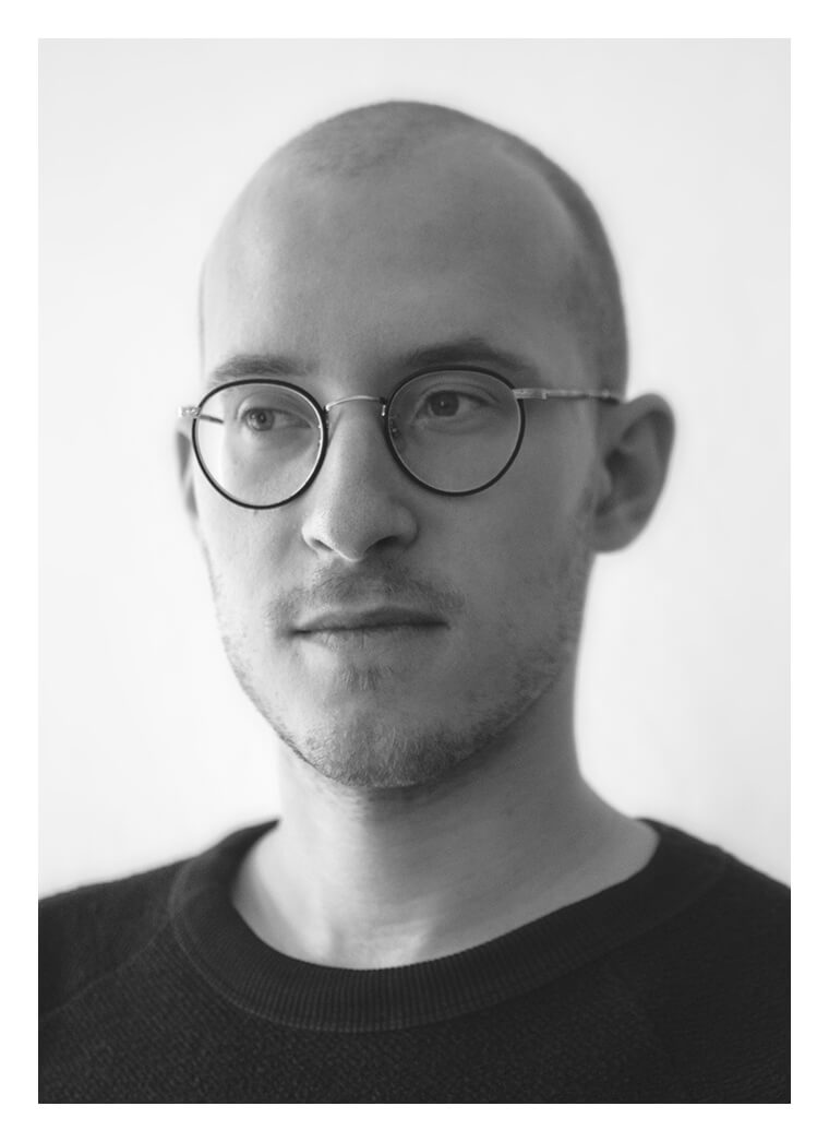 Black and white portrait of Daniel Beintner.